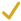 Mustard Check Mark - Transparent